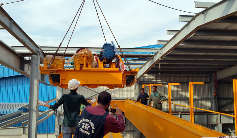 東起集團(tuán)出口孟加拉國(guó)20噸QD橋機(jī)